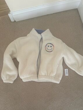 NWT Ild Navy Girls Happy Face Fleece